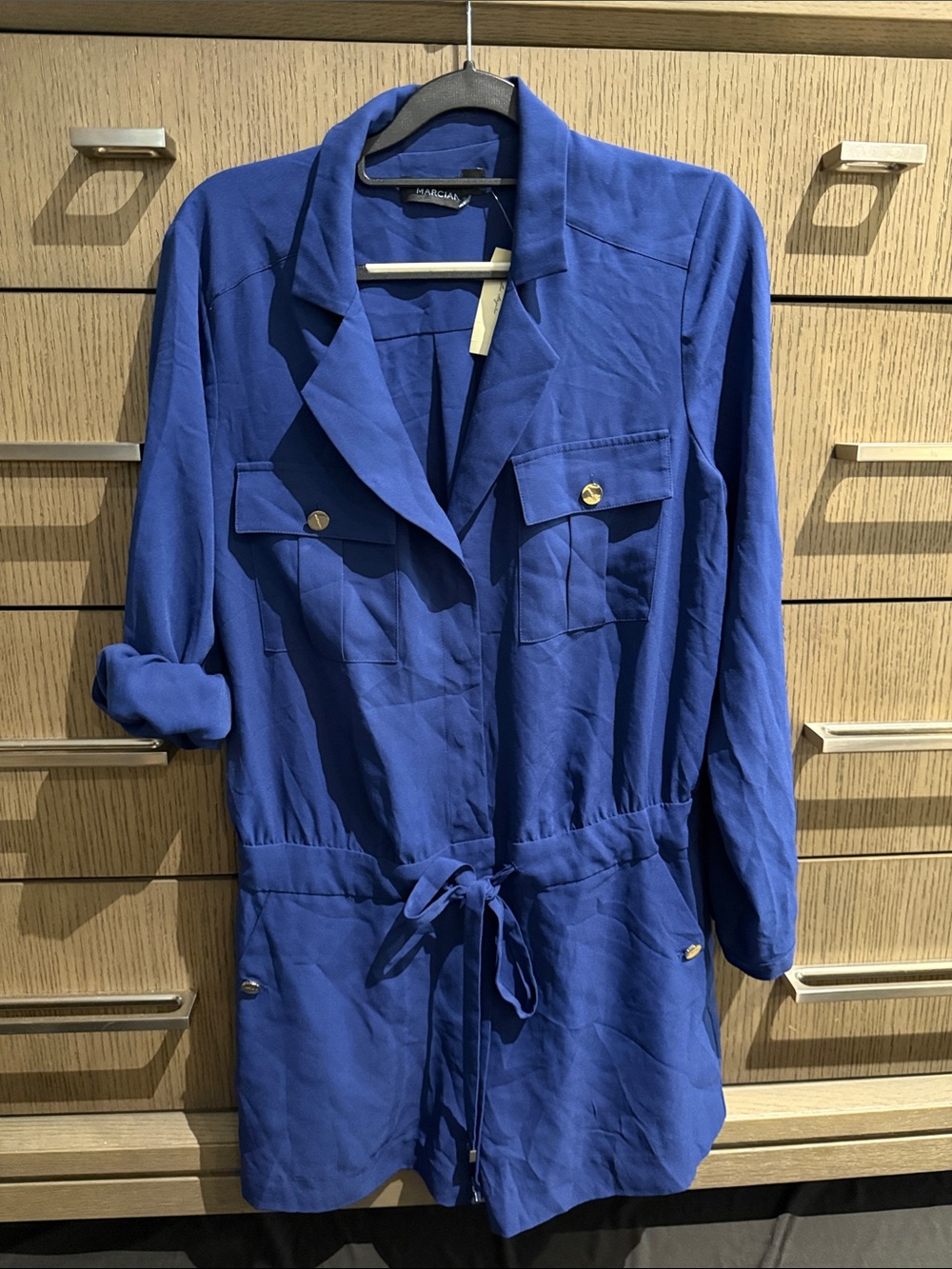 New Guess Marciano Navy Blue Dressy Romper Shorts 6 M